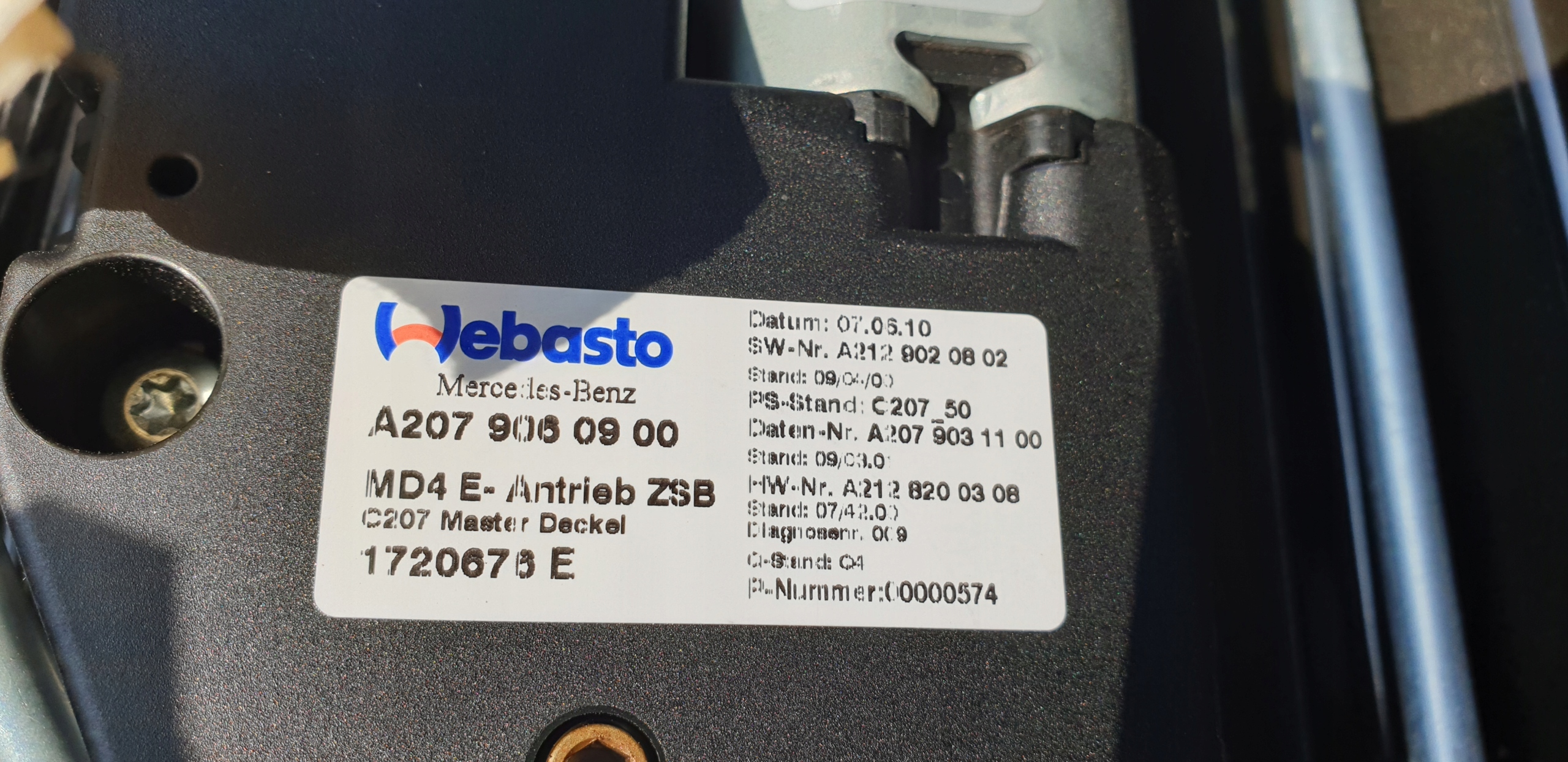 A2128200008 - WINDOW MOTOR MERCEDES E COUPE W207