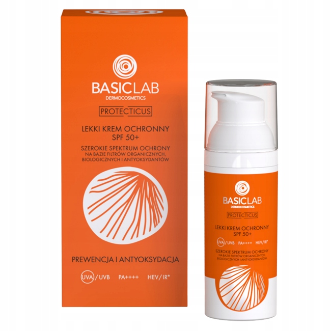 

BasicLab Protecticus Lekki Krem Ochronny SPF50+