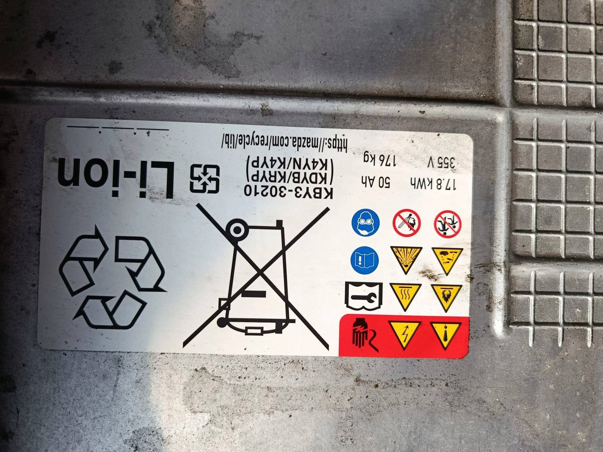 Bateria trakcyjna HEV/EV Mazda CX-60 KBY330210 nr Y