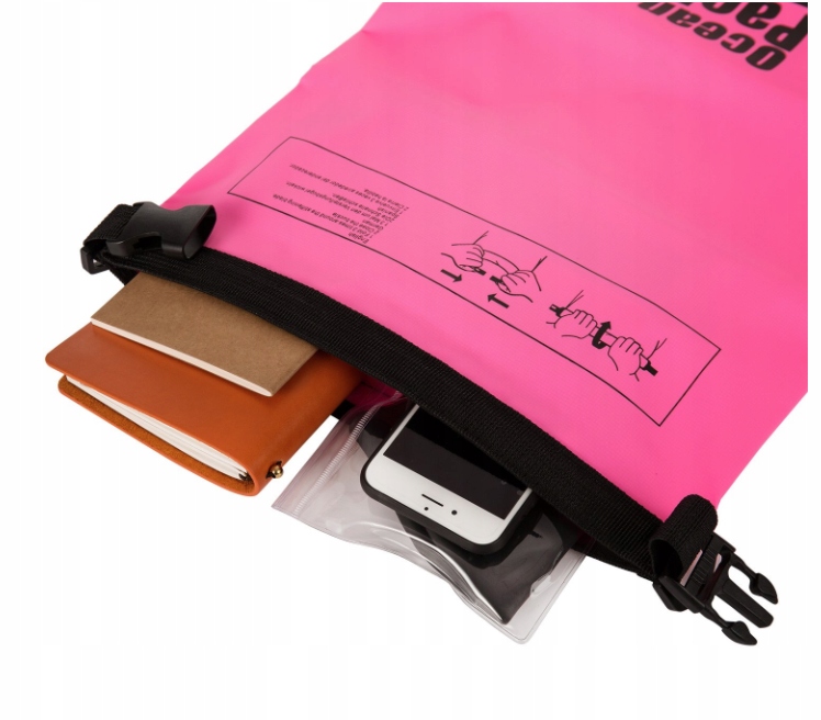 Worek wodoszczelny, wodoodporna torba 10L –Różowy Rodzaj worek