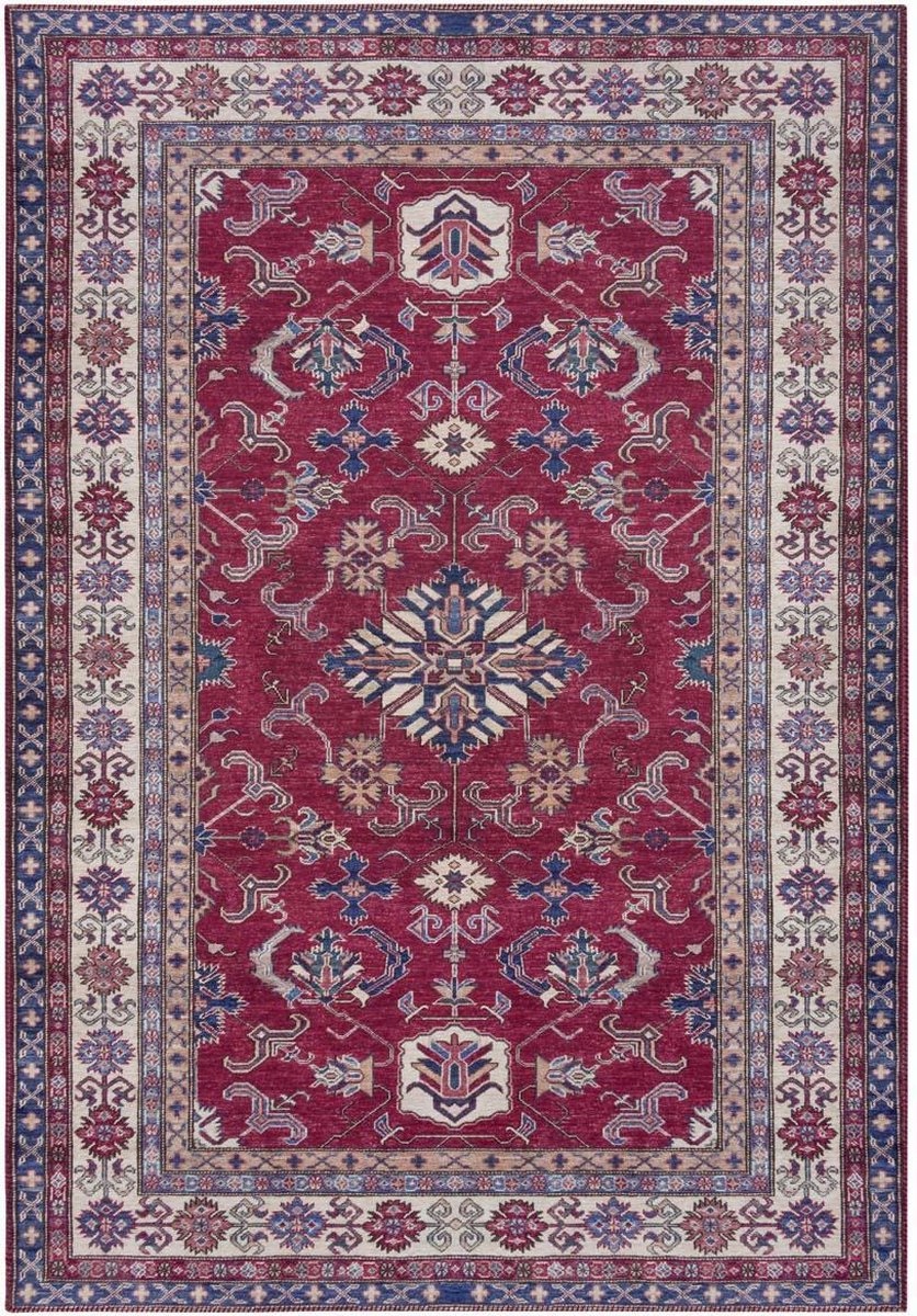 Tradičný koberec do obývačky, červený, 200 x 290 cm