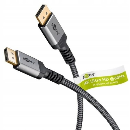 Kabel DisplayPort Dp 1.4 8K Goobay Plus Textil 2m