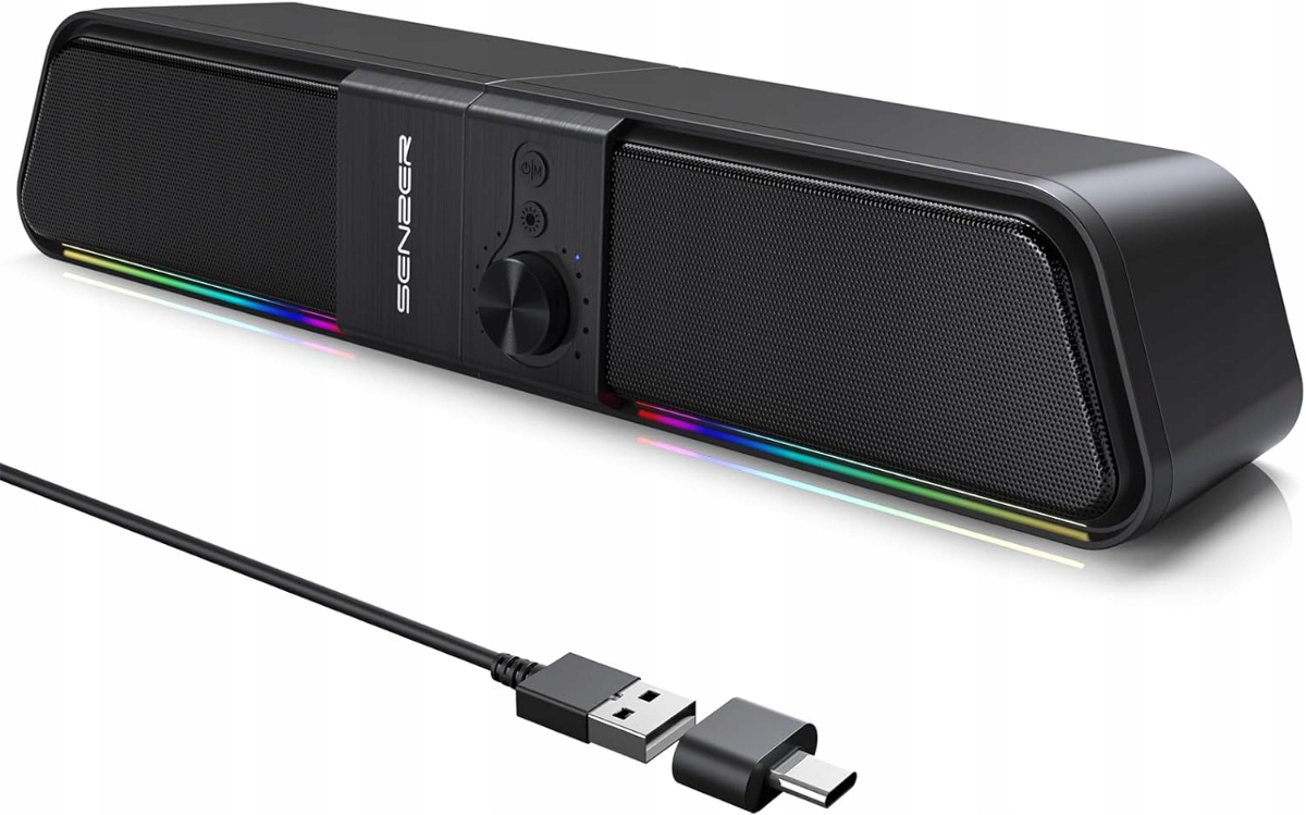 Led reproduktor Senzer CS20 – Usb, čistý stereo zvuk, pro počítač S
