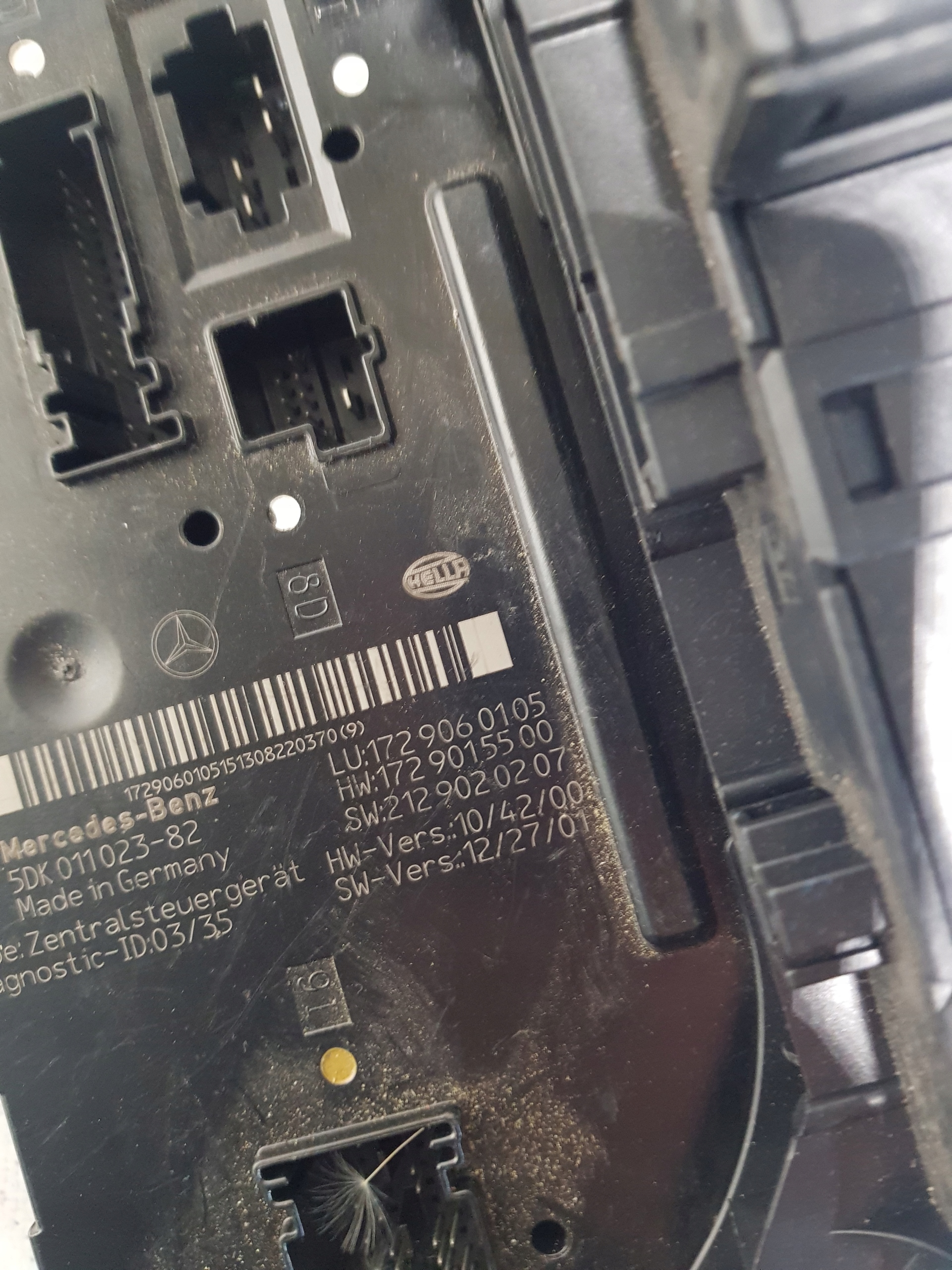 MERCEDES SLK R172 module SAM 1729060105