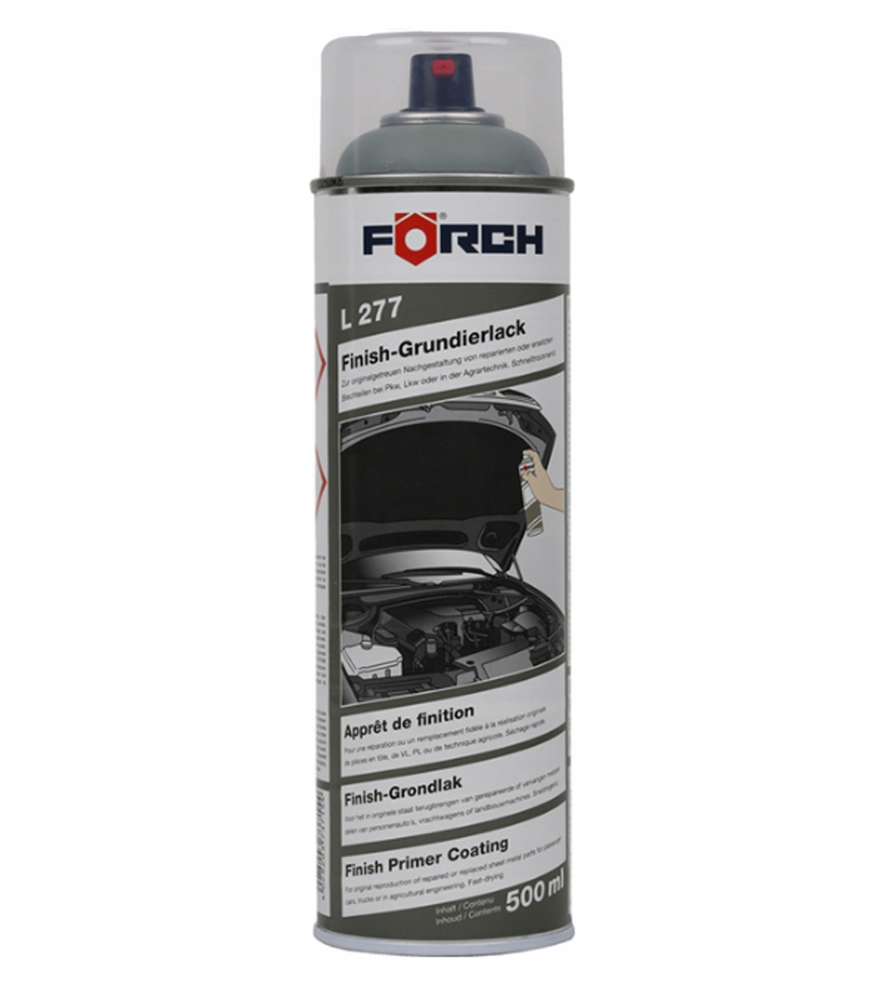 Lakier akrylowy podkładowy Forch L277 Ral 7033 500ml zielony w sprayu