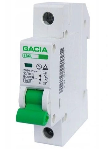 

VCX Gacia Wyłącznik Nadprądowy Bezpiecznik 16A 1P