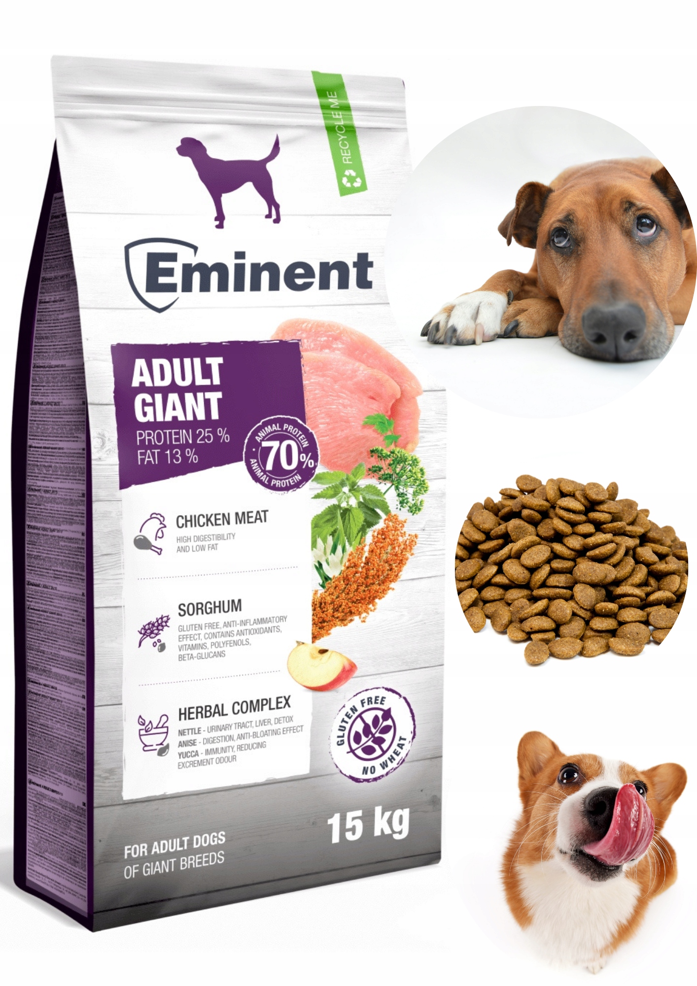 Levně Eminent Adult Giant Breed 25/13 krmivo pro dospělé psy velkých plemen 15 kg XL