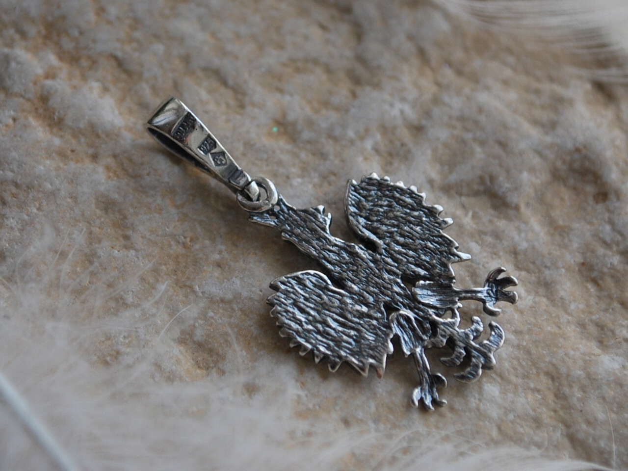 pr.925 SREBRO ZAWIESZKA WISIOR ORZEŁ GODŁO POLSKI Płeć mężczyzna