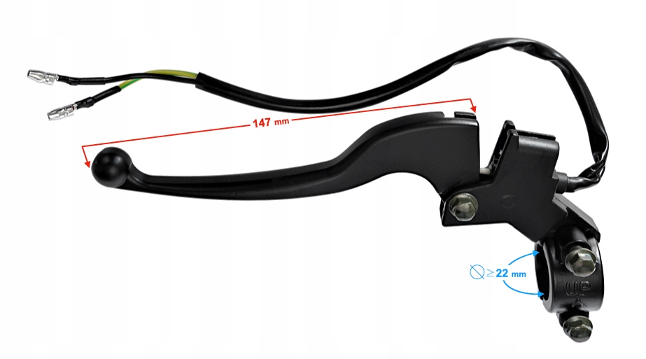 DŹWIGNIA HAMULCA LEWA Z CZUJNIKIEM STOPU SKUTER Numer katalogowy części 640