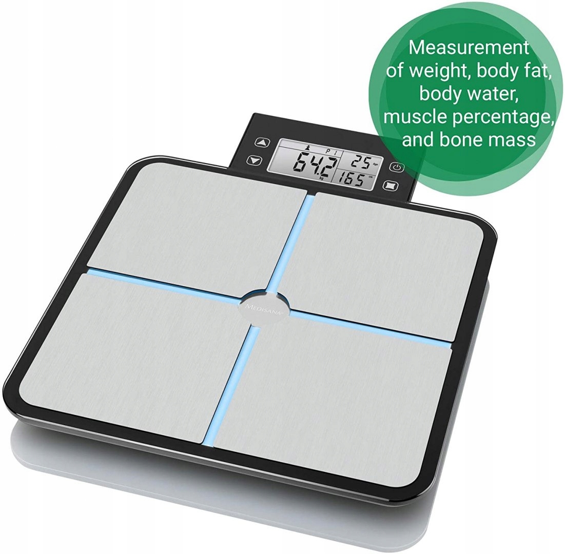 Аналитические весы Medisana BS 460 LCD 180 кг Максимальная нагрузка 180 кг