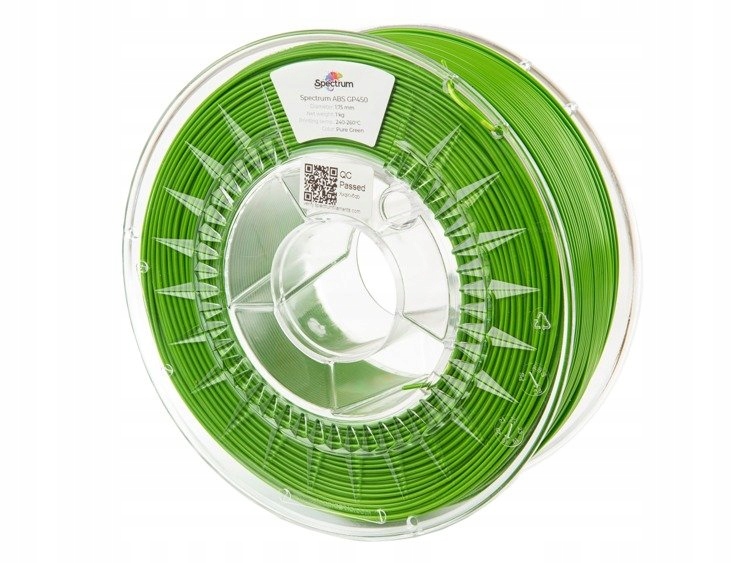 Filament Spectrum Abs GP450 1.75mm Pure Green 1kg Zelený
