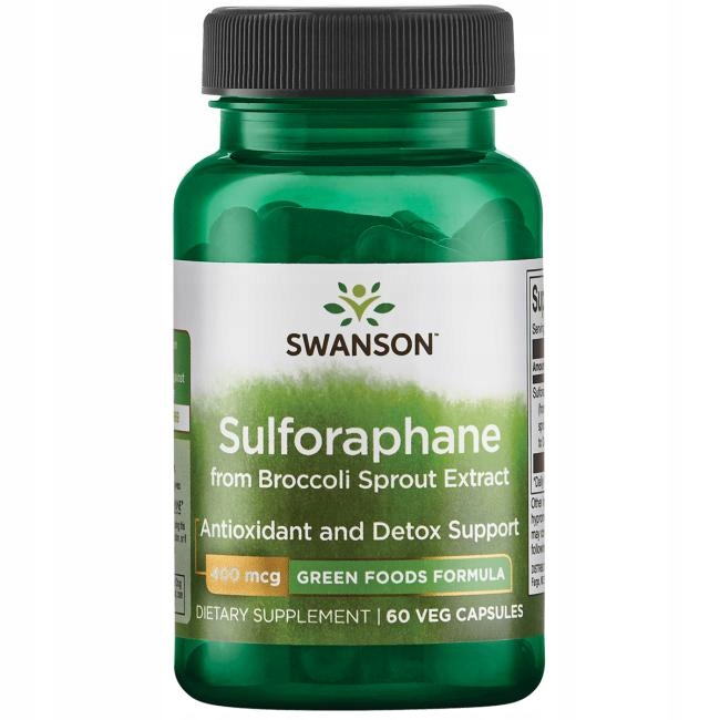 Swanson Sulforafan z bruselu 400 mg 60 vcaps