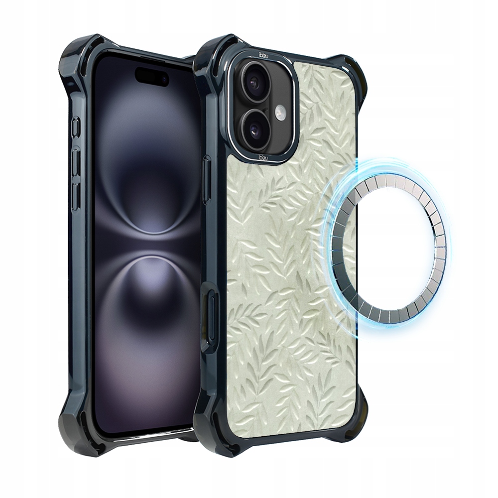 Pouzdro pro iPhone 16 Ibizu DropGuard Ultra s MagSafe, olivová stopa