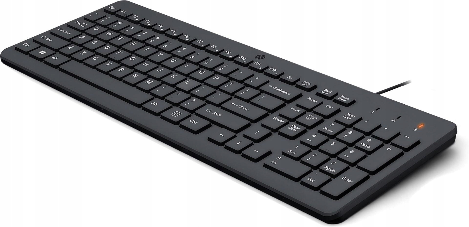 Klawiatura Hp 150 Wired Keyboard przewodowa czarna 664R5AA