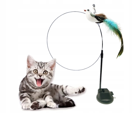 

Wędka Dla Kota Przyssawka Zabawka Interaktywn 95cm