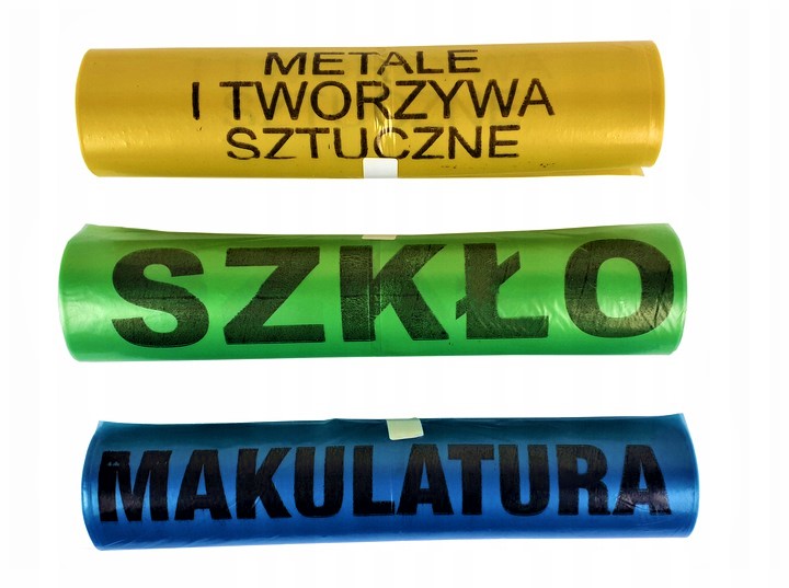 

Worki Na Śmieci do segregacji Zestaw 75 Szt. 120l