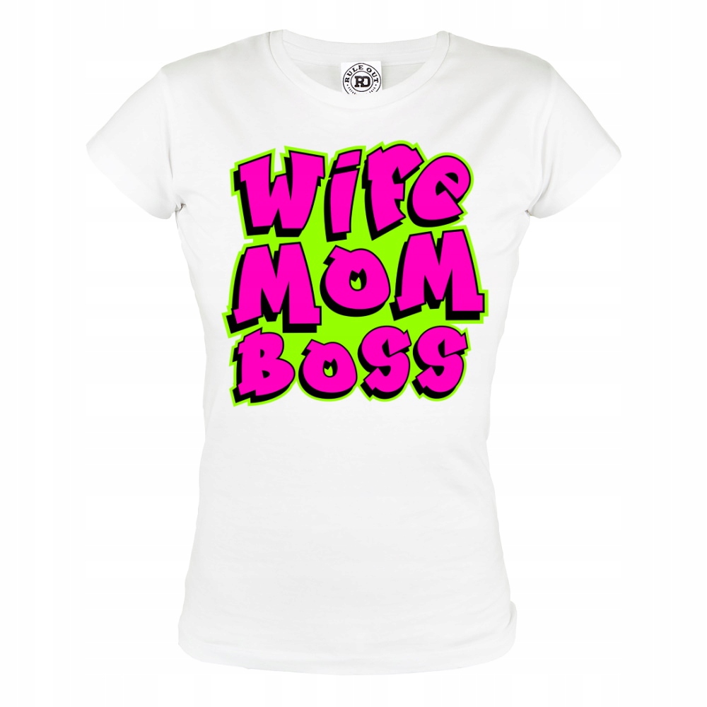 

Damska Koszulka Na Dzień Mamy Mama Szef Mom Boss