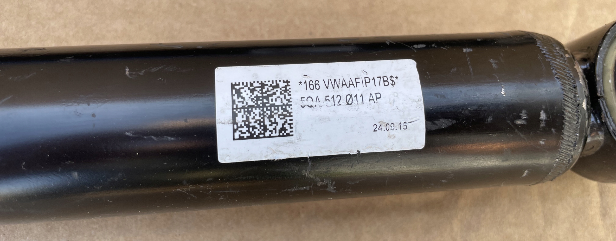 shock absorber rear part VW AUDI 5QA512011AP as new original