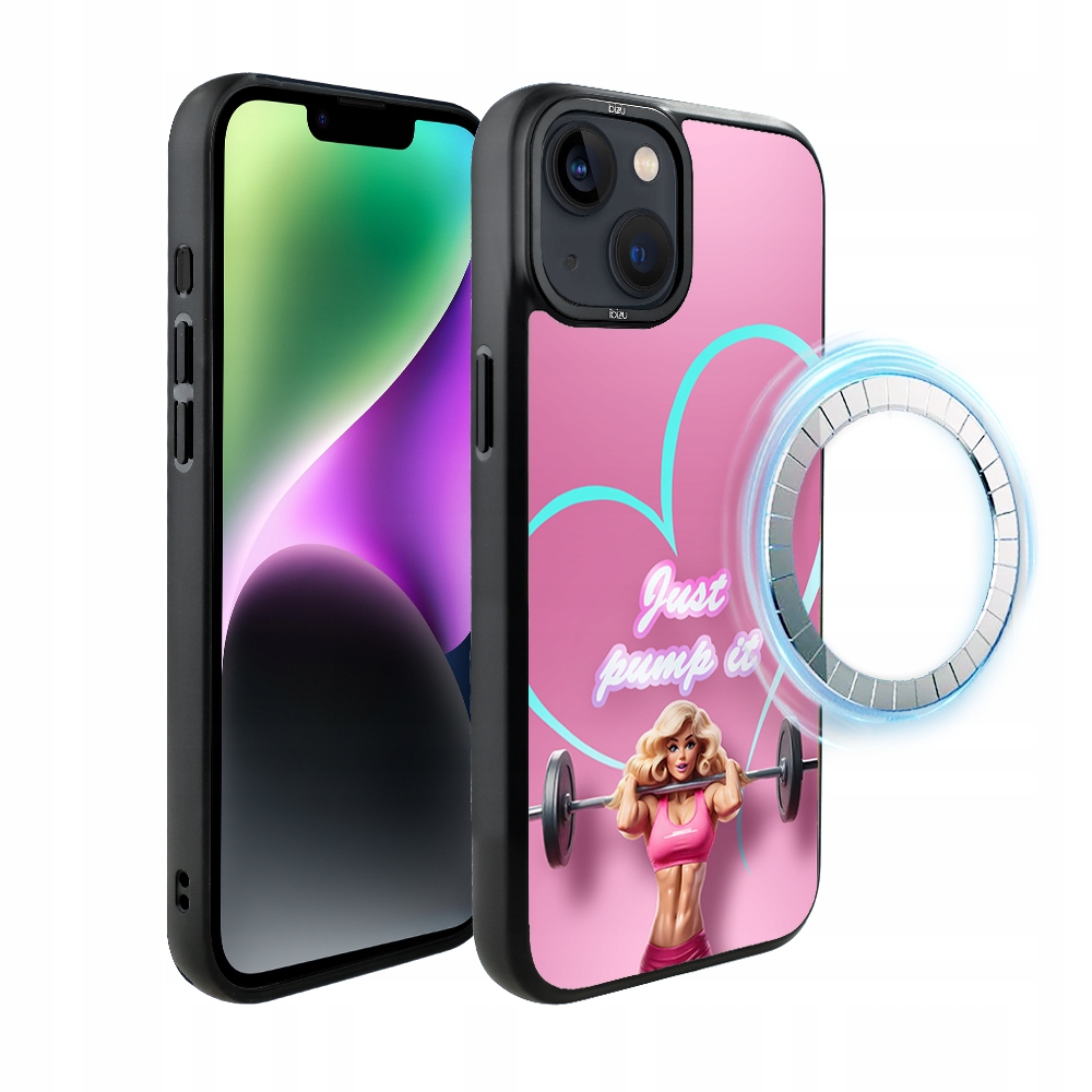 Matný Pouzdro Ibizu DropGuard pro iPhone 14 s MagSafe, Pump it love