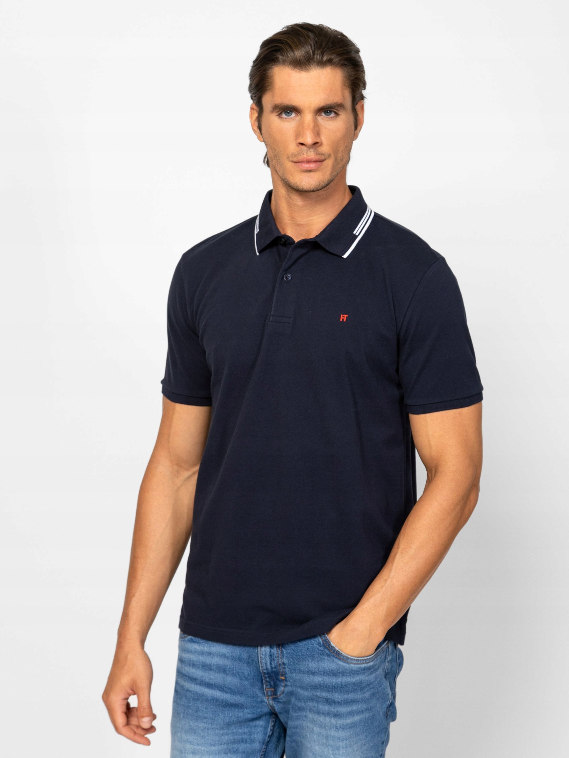 Heavy Tools Pánské Tričko Polokošile Polovka Driscol Navy Tmavě Modrá S