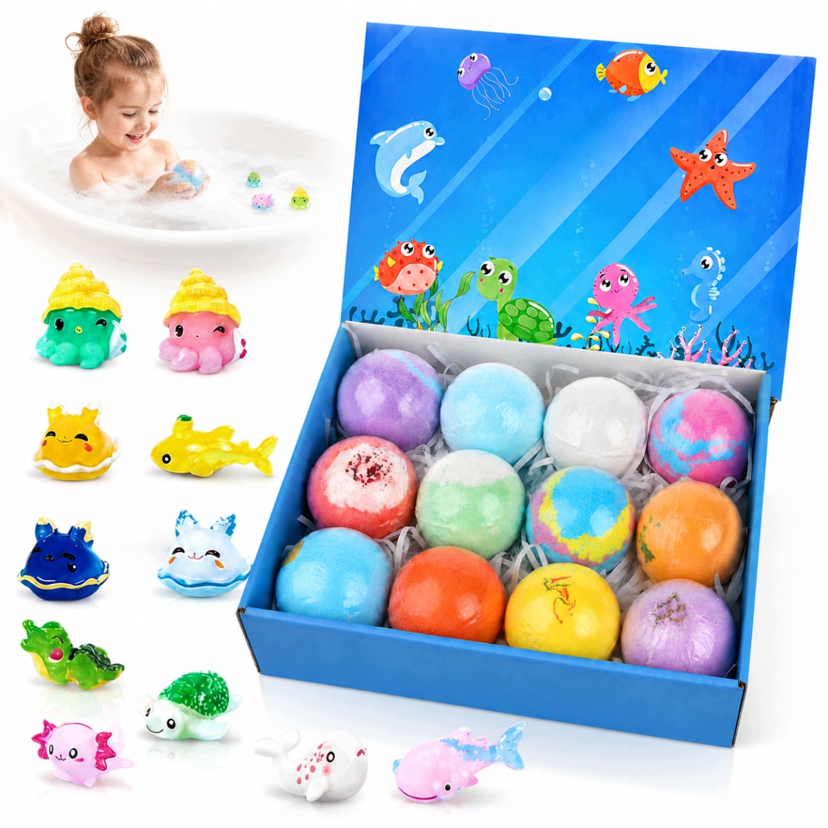 12 koulí do koupele, bezpečné, přírodní a netoxické koupelové bomby