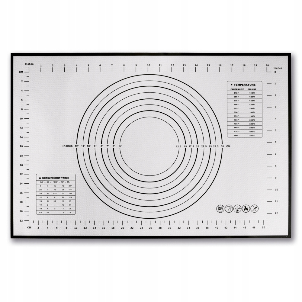 

Mata Stolnica z podziałką silikonowa Tadar 60x40cm