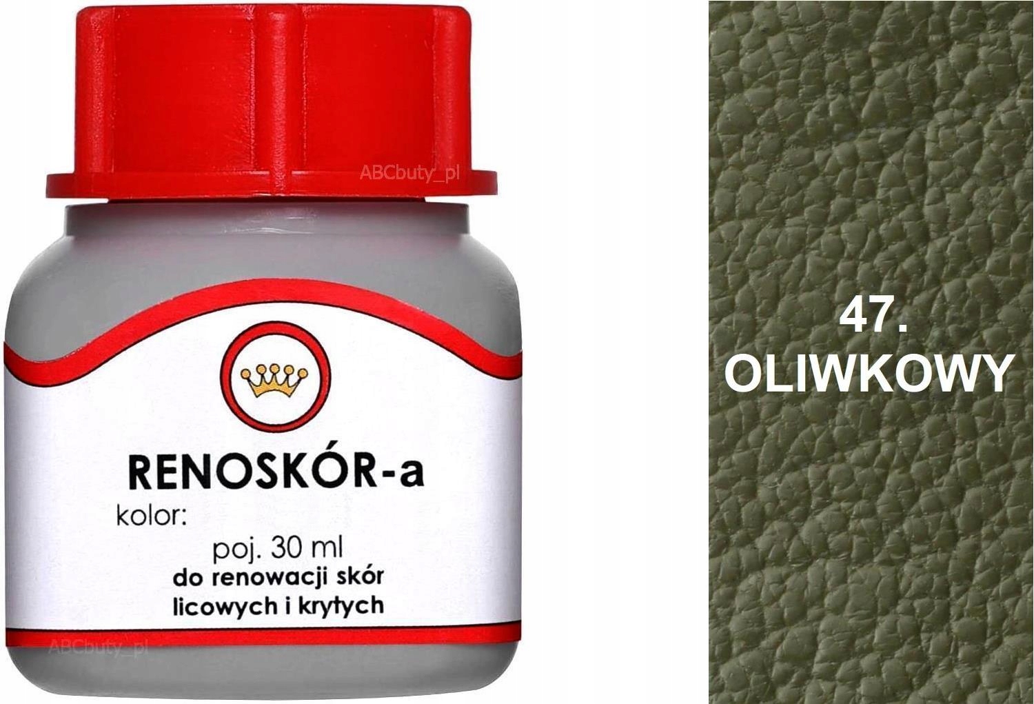 G10-01 OLIWKOWY 47 KHAKI RENOSKÓR FARBA DO BUTÓW WILBRA DO SKÓRY LIC LAKIER