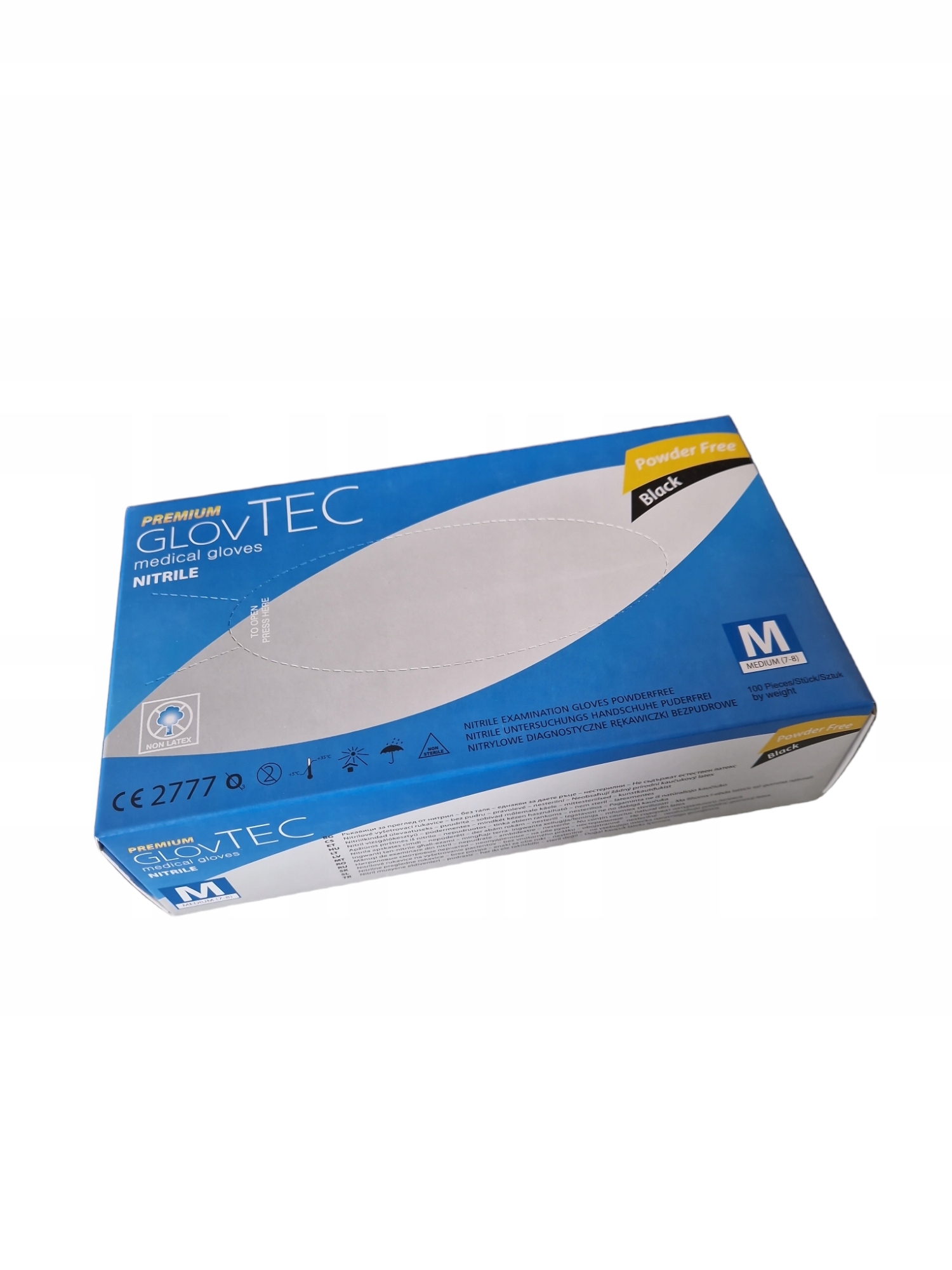 

Rękawice nitrylowe Glovtec M czarne 100