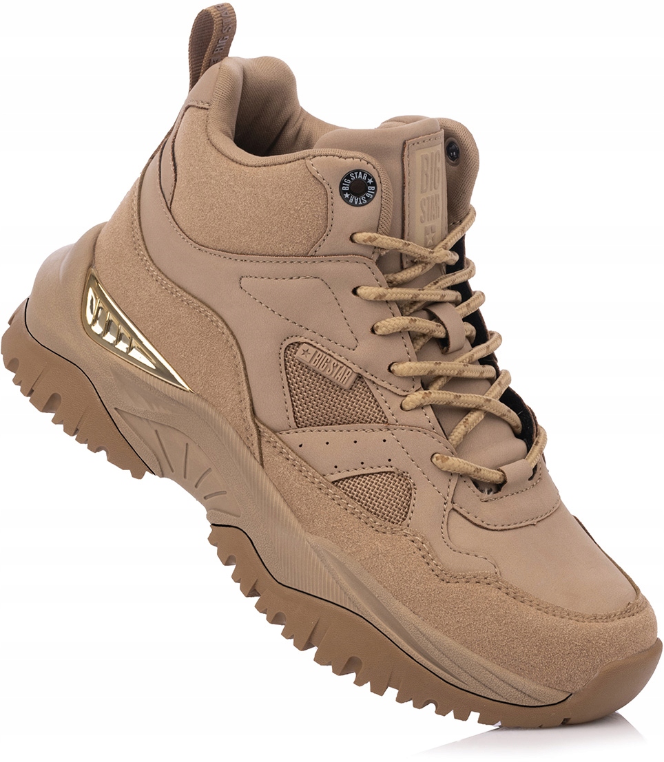 

Big Star Damskie Buty Sneakersy Wysokie Beżowe 38