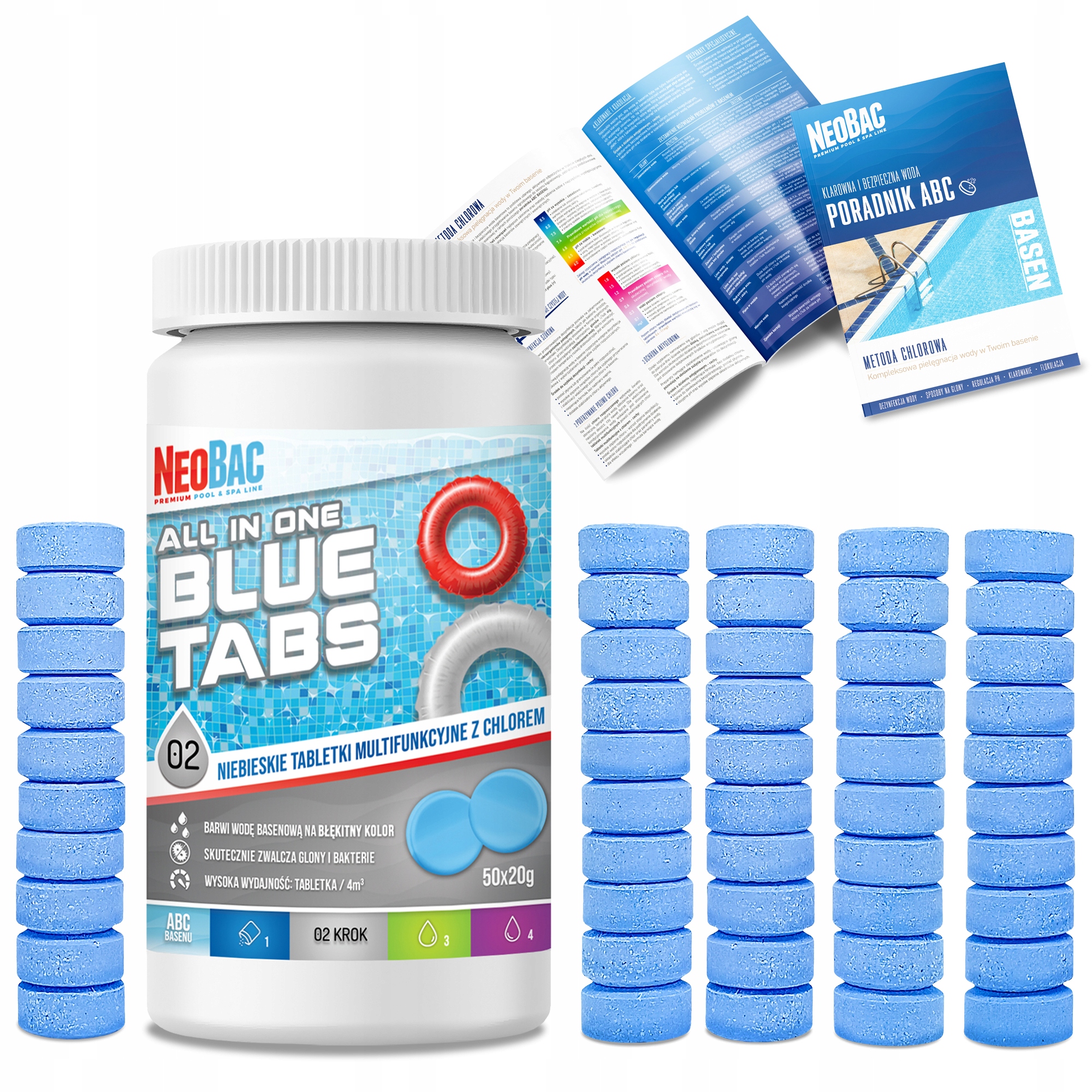 

Chlor Tabletki ALLin1 Blue 20g Niebieska Woda 1kg