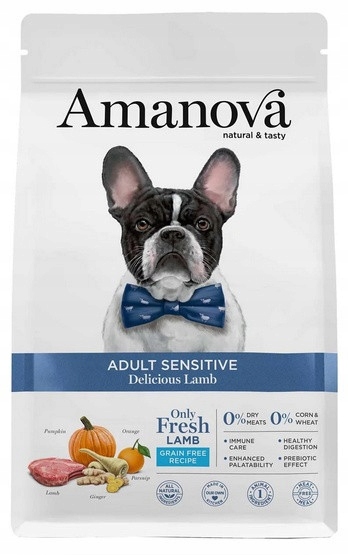Amanova Dog Adult Sensitive Delicious Lamb jehněčí 2 kg