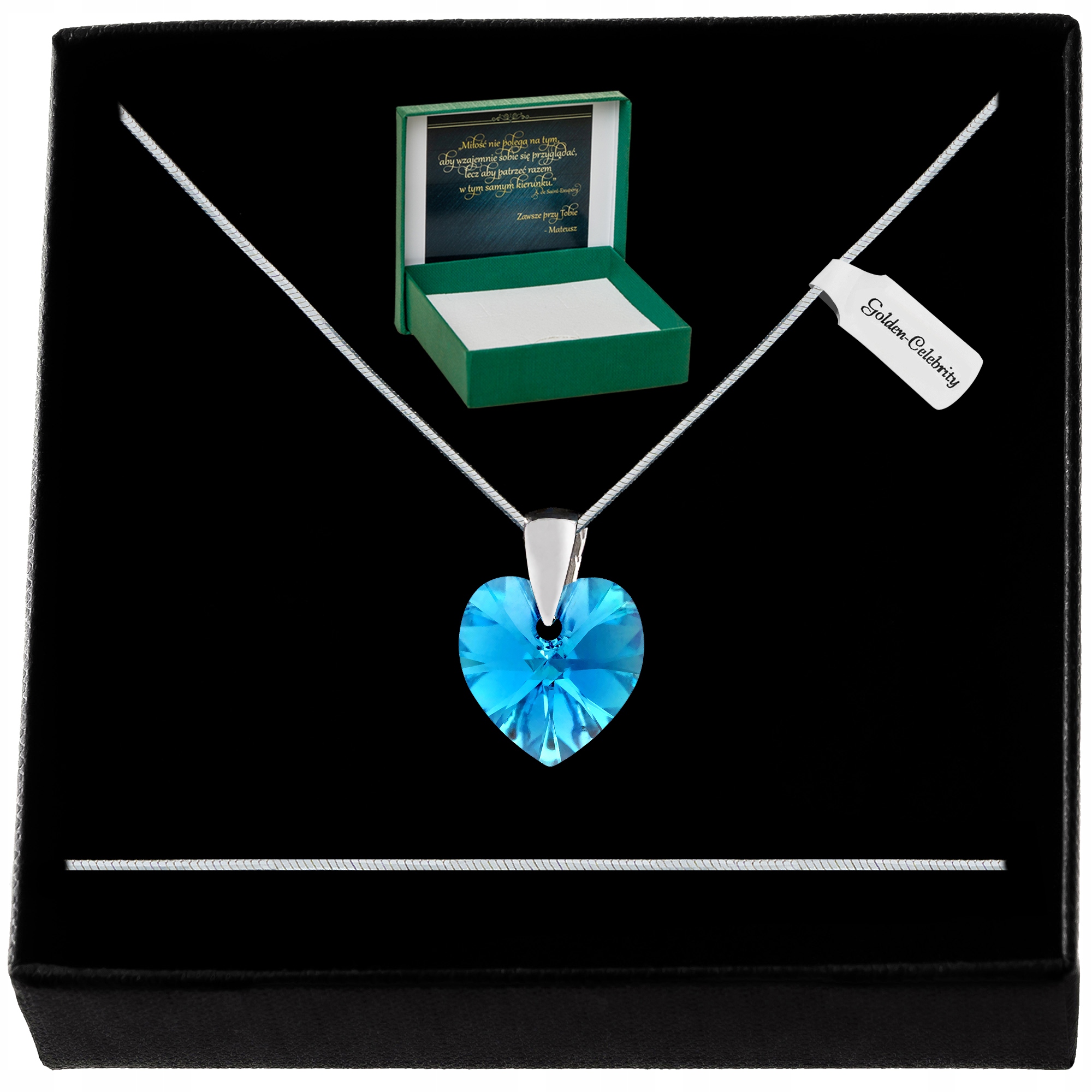 Stříbrný Řetízek Srdíčko Swarovski 925 Náhrdelník Přívěsek Pro Maminku