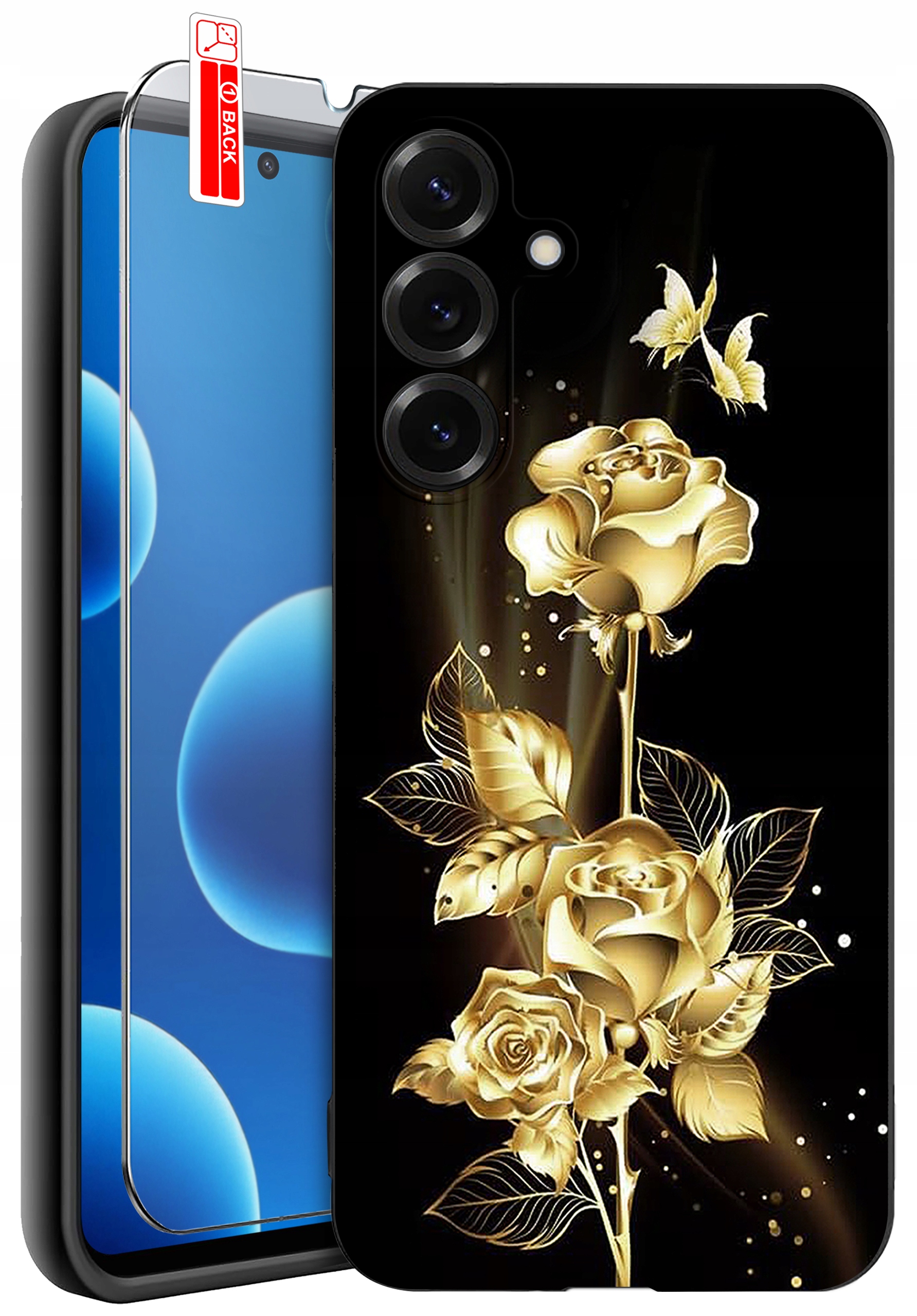 Etui do Samsung S26 Silikonowe Matt Case Szkło 9H