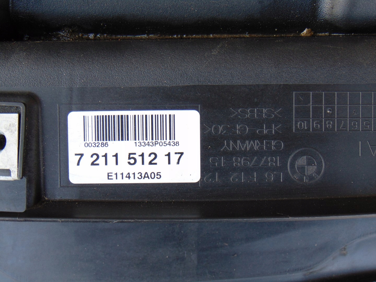 support panel for radiators pillar sider BMW 6 F06 3.0D