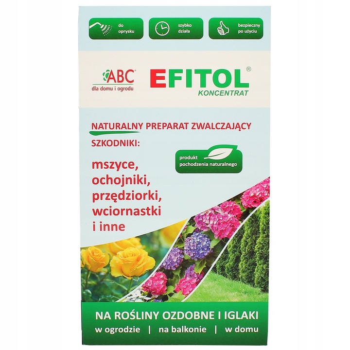 

Efitol zwalcza Mszyce na Rośliny Odzobne 240ml