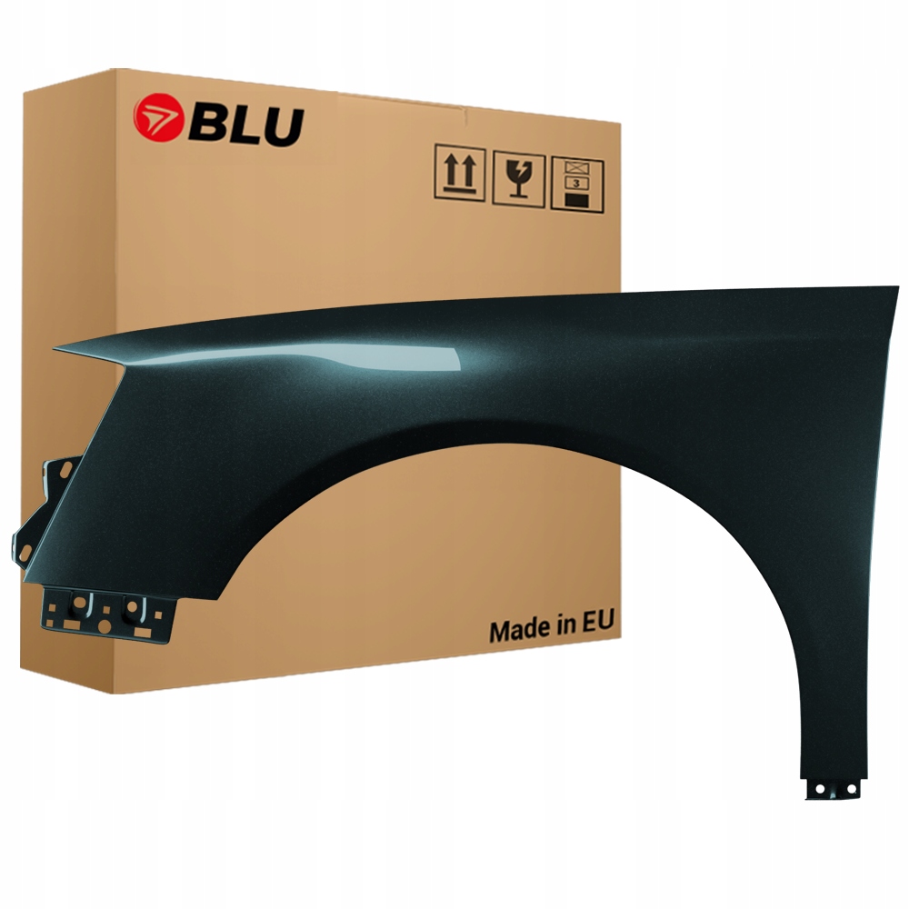 Blu Blatník Vw Passat B6 LC5F levý tmavě modrý 05-10 přední pozink GraphitBlau