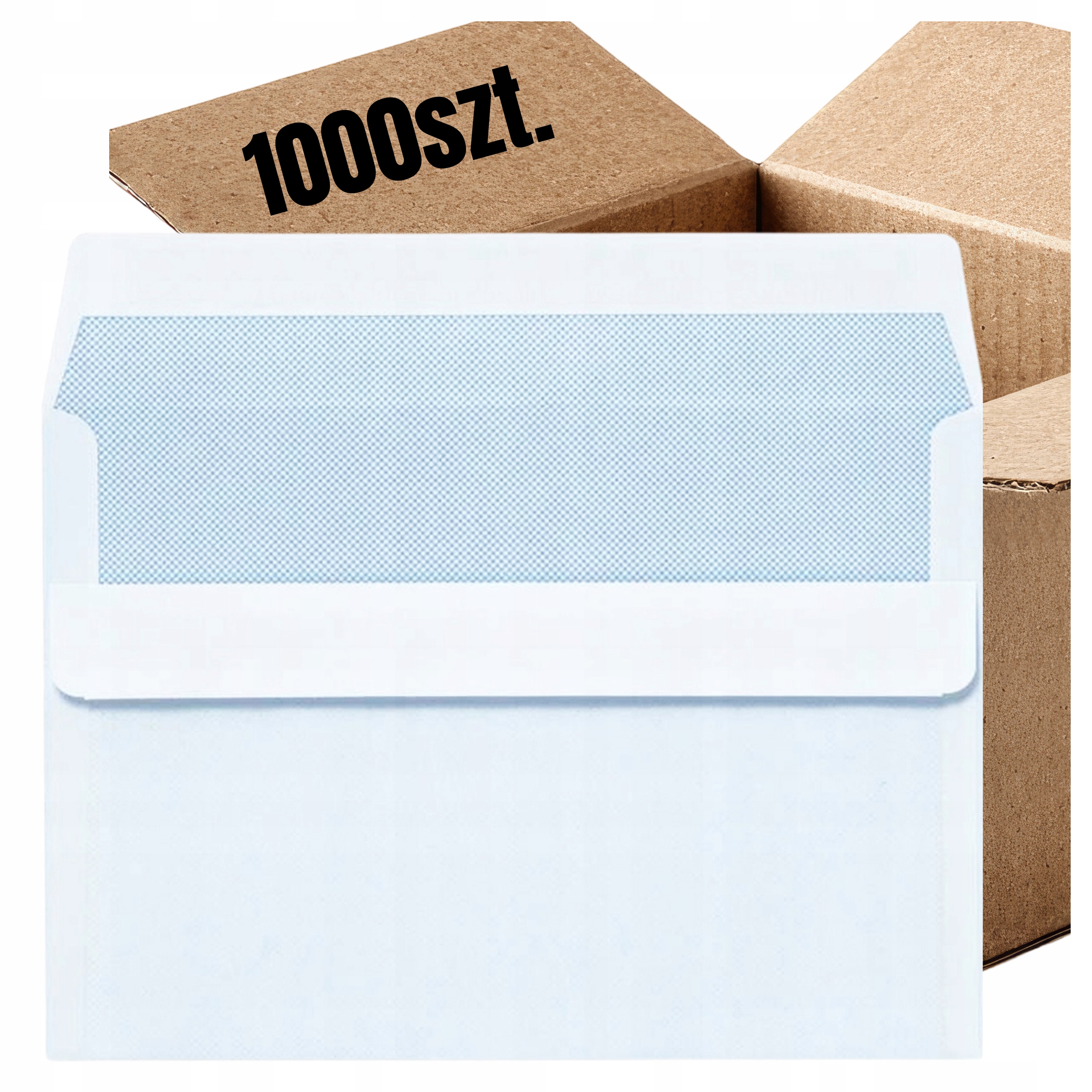 Koperty C6 Sk Białe Listowe Biurowe Kurierskie Samoklejące 1000szt Gładkie