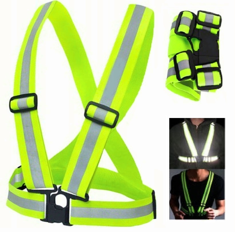 SZELKI ODBLASKOWE KAMIZELKA NA MOTOR ROWER BIEGI Kod producenta 04881