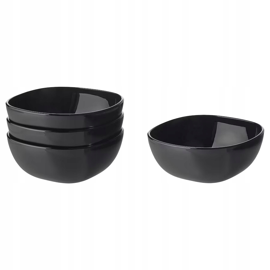 

Ikea Backig Miska Miseczka czarny, 14 cm 4 szt
