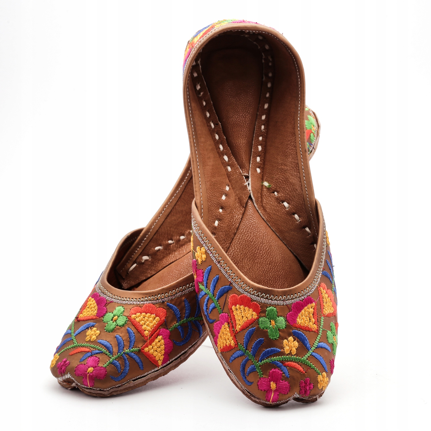 

Damskie Pantofle Baleriny Buty Haft Jooti Juti 37