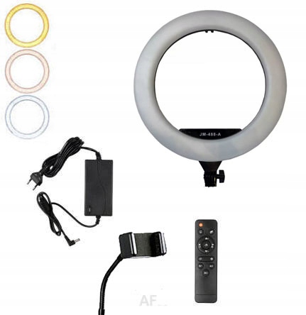 Svítilna Kruhová Ring Led 18" 50W Na 230V Pilot Make-up Tiktok Youtube