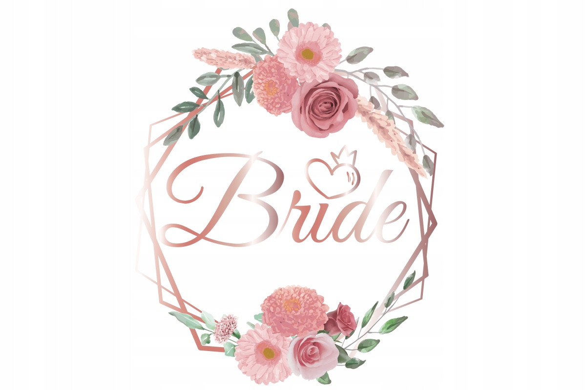 

Naprasowanka Ślubna, Bride 6 Na Odzież Modna