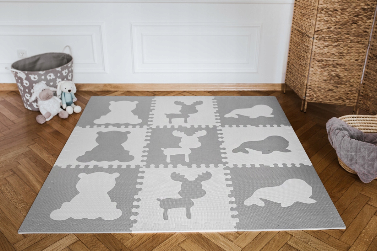 Mata edukacyjna dla dzieci puzzle 106x106 cm Materiał pianka