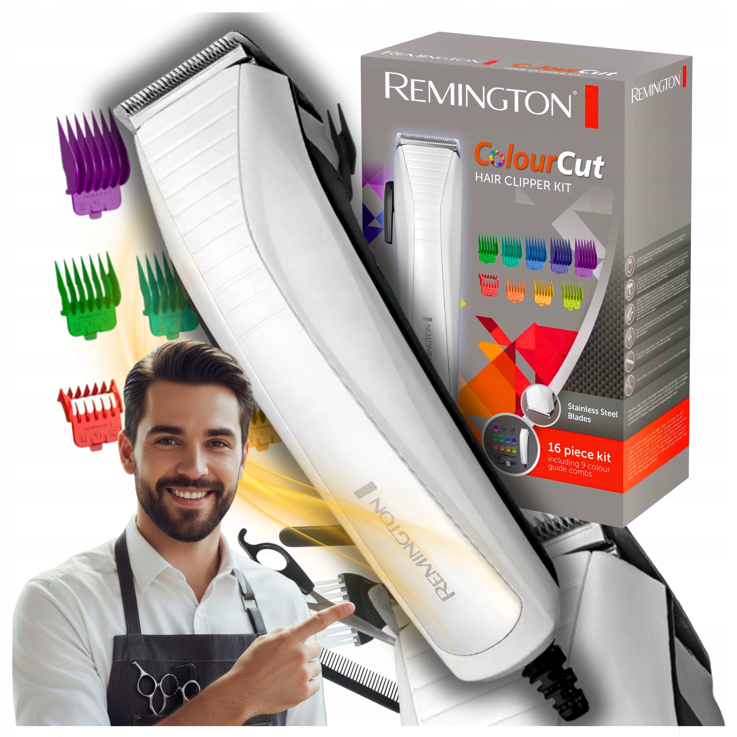 Maszynka Do Strzyżenia Remington Przewodowa Cieniowania Nowoczesna