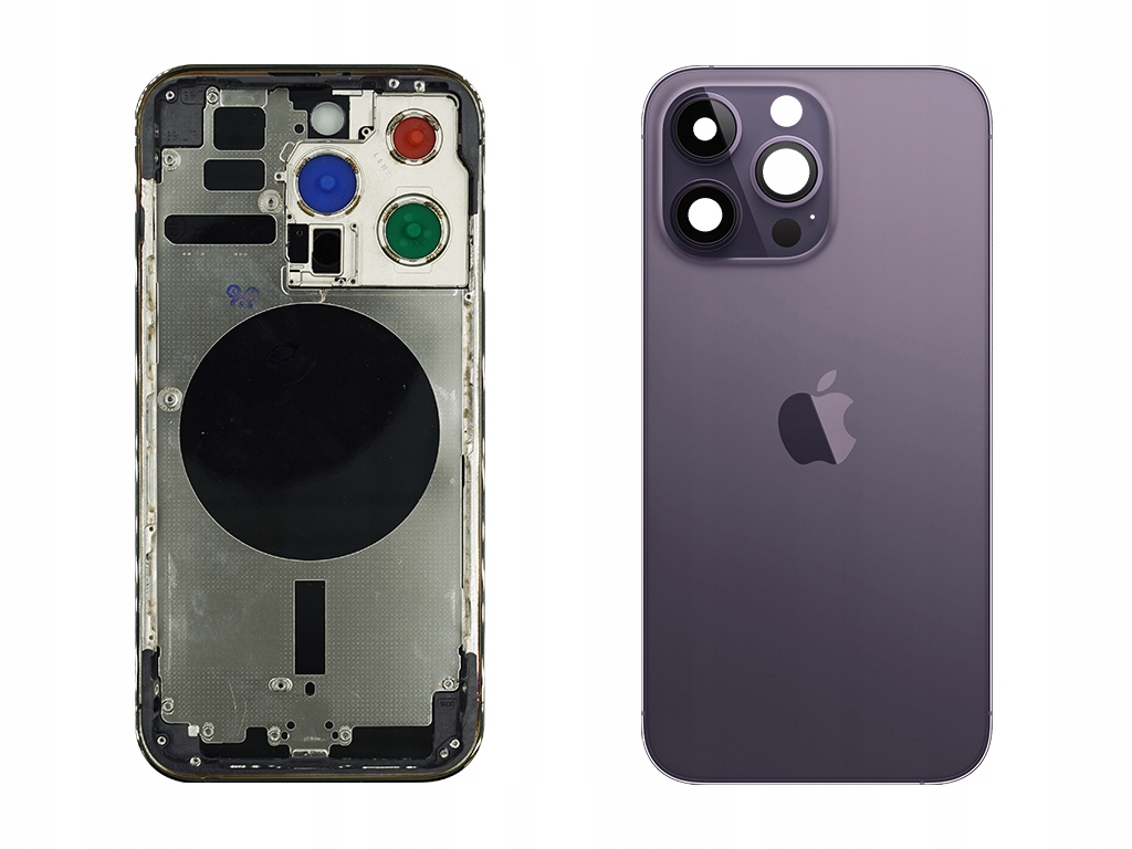 Korpus Rámeček Zadní kryt pro Apple iPhone 14 Pro Deep Purple
