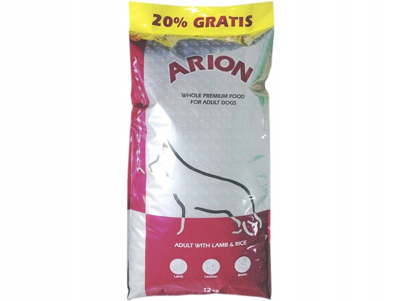 Arion Prem Lamb-rice 12KG karma sucha premium psy dorosłe