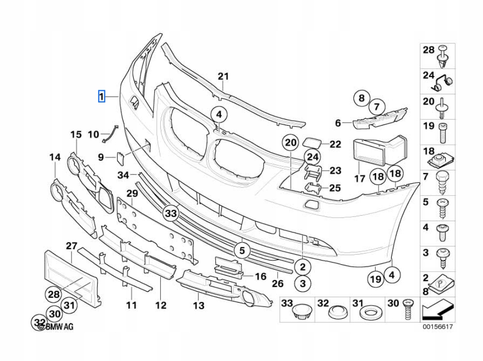 Pakiet aero. przedni BMW E60/E61 nrOEM 51117111740