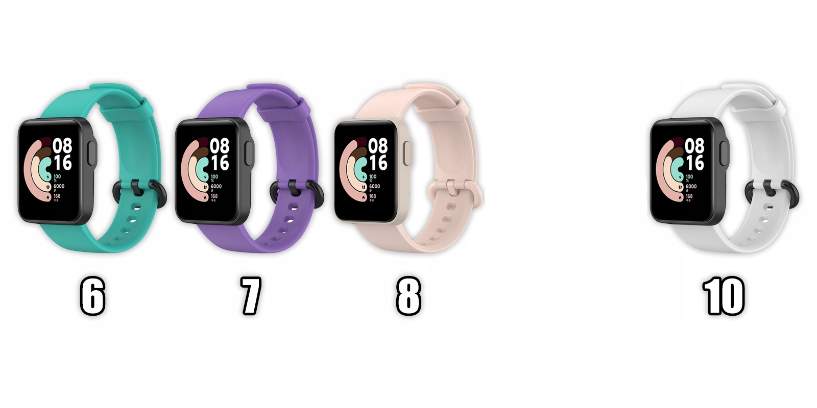 OPASKA PASEK DO XIAOMI MI WATCH LITE DUŻÓ KOLORÓW Kolor czarny