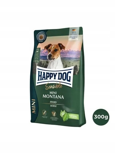 4x Happy Dog Sensible Mini Montana Konina 300G