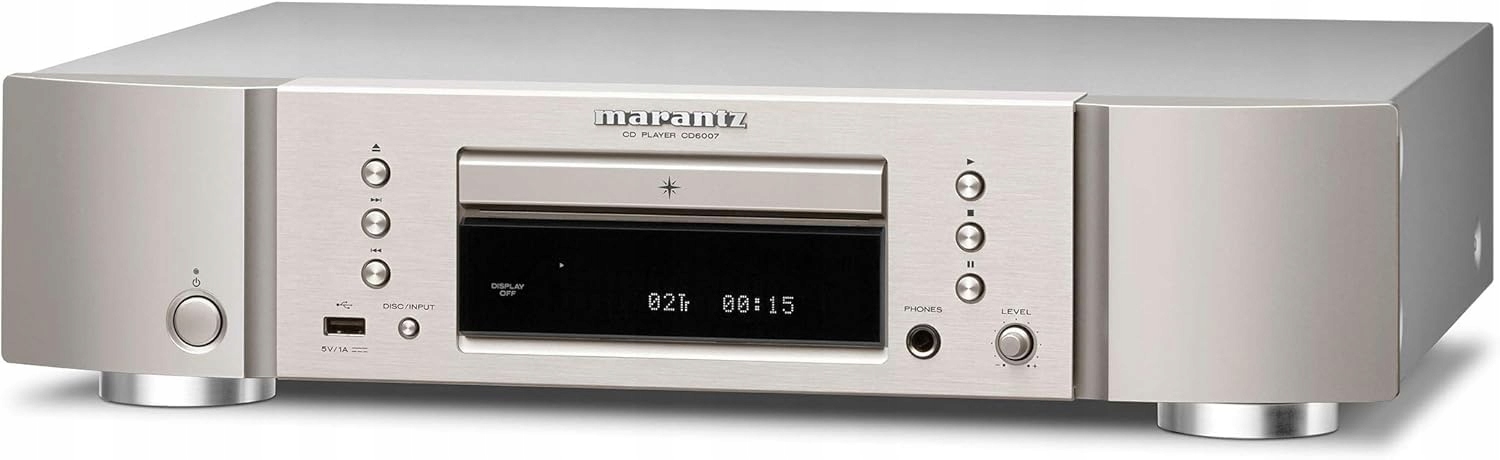 MARANTZ CD6007 Odtwarzacz CD HiFi USB Wzmacniacz Słuchawkowy Srebrno-Złoty